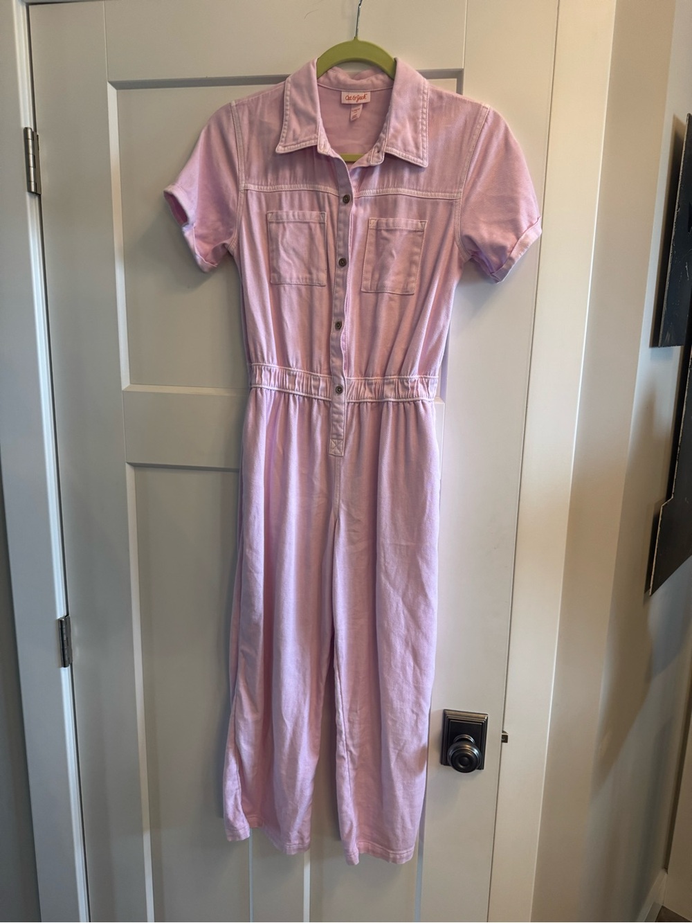 Cat & Jack Lilac Short-Sleeve Jumpsuit